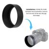 35/46/49/52/55/58/62/67/72/77/82mm Metal Standard Hood Black Standard Screw-in Mount Metal Lens Hood (46mm) view 3