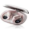 2026 Upgraded Open Ear Headphones,Over Ear Earbuds with Ergonomic Earhook,Bluetooth Headphones 6.0 with Smart Digital Display,80H Playtime,IPX7 Waterproof,Touch Control Operate Fit Cycling (Pink) view 1