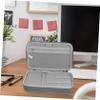 Angoily Earphone Storage Pouch Cable Organizer Accessories Storage Bag Zipper Pouch Gray view 2