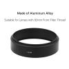 35/46/49/52/55/58/62/67/72/77/82mm Metal Standard Hood Black Standard Screw-in Mount Metal Lens Hood (82mm) view 2