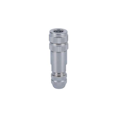 DCZPWKMLX M8 Waterproof Connector 3Pin A-Code Assembled Shielded Female Aviation Metal Shell