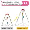 Heavy Duty Portable Emergency Rescue Tripod Kit with Safety Self-Locking Device - Aluminum Confined Space Rescue Tripod for Well Sewer (1800lbs/816kg Winch) view 3