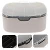 Angoily Cable Organizer Box with Compartments Dustproof Storage Case for Data Cables Earphones and Chargers Home Table Organizer Light Grey Durable and Practical Design view 2