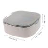 Angoily Cable Organizer Box with Compartments Dustproof Storage Case for Data Cables Earphones and Chargers Home Table Organizer Light Grey Durable and Practical Design view 4