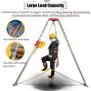 1800lbs Winch Rescue Tripod Aluminum, Confined Space Firefighting Tripod Kit with 7' Leg Bracket, 98' Cable, Tripod Hoist for Power Engineering Sewer Tunnel - Includes 10m Fall Protector and view 3