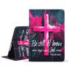 JDHJFBFJNP Case for Samsung Galaxy Tab S10 Plus 2024/ S9 Plus/ S9 FE Plus 5G 12.4 Inch 2023, Premium PU Leather Stand Folio Cover with Auto Sleep/Wake, Holy Cross Quote Bible Verse Psalm 46:10 view 1