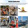 Aluminum Manhole Rescue Tripod Kit with 1800lbs Winch, 15m Fall Arrester, Lifting and Rescue Equipment for Well, Sewer Tunnel - Confined Space Rescue Tripod Kit view 2