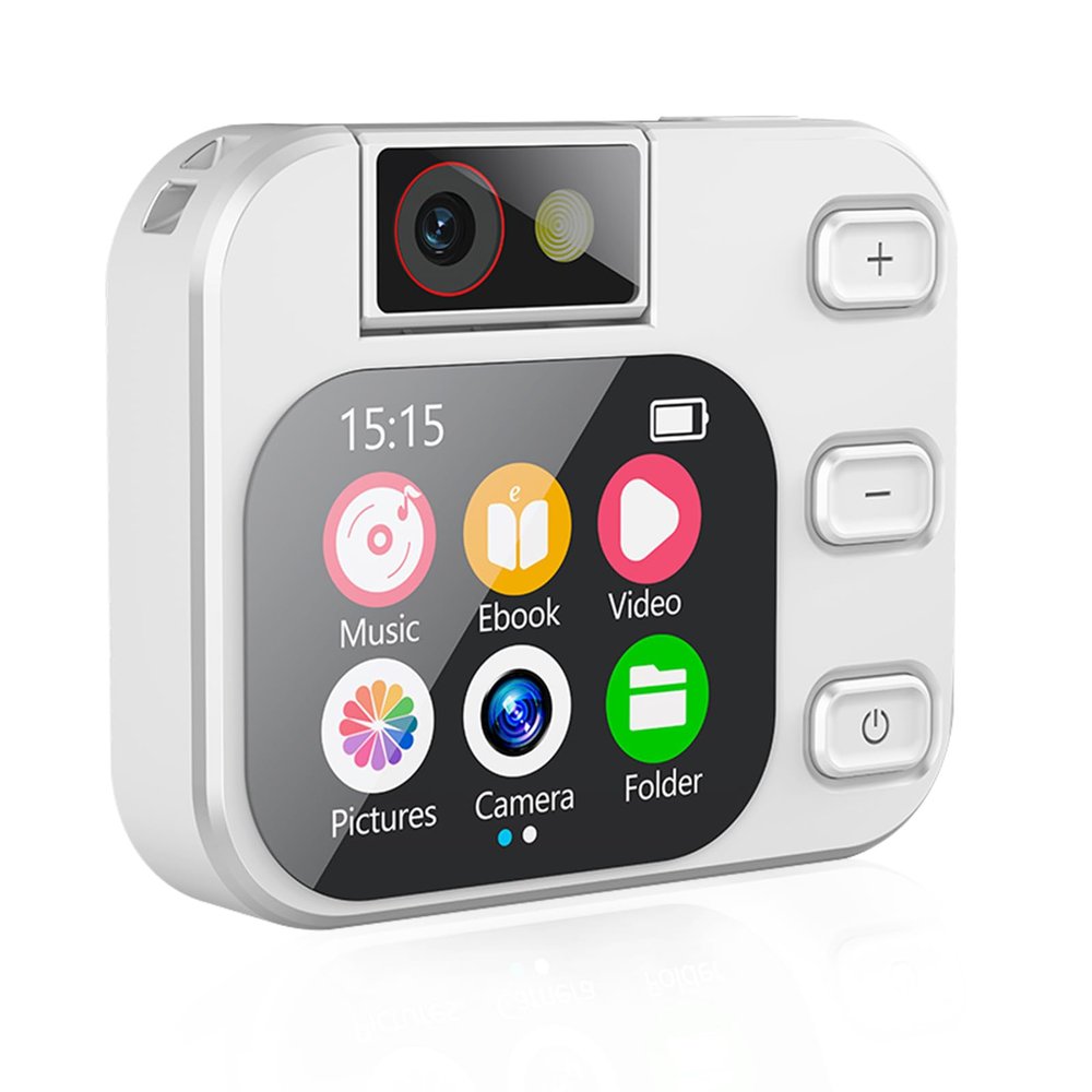 64GB MP3 Player with Bluetooth and 180 Camera Portable MP3 Music Player 2.01" Touch Screen HiFi Lossless Sound Music Audio Player with Built-in Speaker Voice Recorder FM Radio Earphone Jack