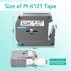 GREENCYCLE M-121 Label Tape 8PK Compatible for Brother Ptouch M Tape M-121s 9mm 0.35 Clear M-K121 M-121s M121 for Brother Ptouch PT-M95 PT-70BM PT-90 PT-85 PT65 Label Maker Refills view 2