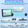 4GB+64GB, 8 Core Qualcomm Car Stereo Radio for Hyundai Santa Fe 2006-2012 Android 13 Wireless CarPlay Android Auto 9 Inch IPS Touchscreen GPS Navigation Bluetooth 5.1 DSP WiFi AHD Backup Camera SWC view 4