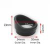 YONGYOUYOPIIN 2 Pack 27-35mm Rubber Eyepiece Goggles Eyeshield Binoculars Microscope Night Vision Goggles Eyeshield(4) view 2