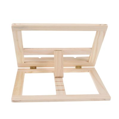 Veemoon Wooden Bookshelf Bracket Reading Bracket for Books Tablets Music Stand Home Office Dorm Library Myopia Prevention Smooth Surface Safe Page Holders