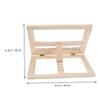 Veemoon Wooden Bookshelf Bracket Reading Bracket for Books Tablets Music Stand Home Office Dorm Library Myopia Prevention Smooth Surface Safe Page Holders view 2