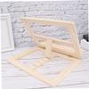 Veemoon Wooden Bookshelf Bracket Reading Bracket for Books Tablets Music Stand Home Office Dorm Library Myopia Prevention Smooth Surface Safe Page Holders view 4