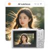 5K Digital Camera, 75MP UHD Digital Cameras for Photography, AF Autofocus Point and Shoot Small Camera with Flash, 3in Screen, 18X Zoom, Compact Vlogging Camara (Black) (White) view 4