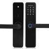 Biometric Fingerprint Door Lock with IC Card, Password, Key, Black Digital Smart Entry for Home Office Security with Unlock Control view 4