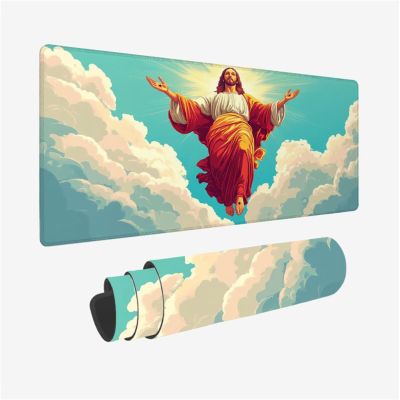 Gaming Mouse Pad 1000x500x3mm Large Desk Mat Man Mouse Pad Belief Mousepad with Stitched Edges and Non-Slip Rubber Base Gaming Accessories for Gamer Improve Accuracy and Speed, 39.3x19.6inch,Model125