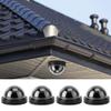 Dummy Fake Dome Camera, 4pcs Dome Simulation Camera With Flashing Led Light, Easy Installation, 360 Degree Rotation, Effective Security Monitor for Supermarkets, Offices, (Black) view 4