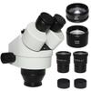 microscope accessories kit slide preparation camer 3.5X-180X Industrial Simul-focus Trinocular Microscope Head for Cell Phone SMD PCB Soldering Repair Zoom Stereo Microscope Head Microscope accessorie view 1