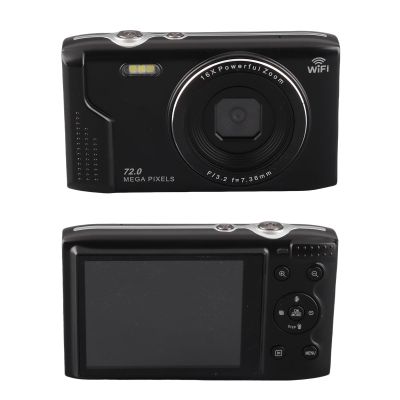 5K 72MP Digital Camera with WiFi & 16X Zoom - 2.8" LCD Vlogging Camera, Autofocus Portable Travel Camera for Photography Beginners & Content Creators (Black)