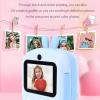 Instant Print Camera, 1080P 80MP HD Double Cameras with Printing Paper, Portable Small Travel Print Digital Camera for Toddlers Girls Boys Students (Green) (Blue) view 4