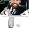 Retractable Wireless Headset, LCD Clip On Headphone Stereo Earphone Noise Cancelling Mic Clip on Earpiece, Comfortable HandsFree Headset for Sports Business Trucker (Electroplated Bright Black) view 3