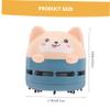 GRIRIW Cute Cartoon Mini Desktop Vacuum Cleaner Portable USB Rechargeable Handheld Dust Cleaner for Laptop Keyboard and Pet Hair Lightweight and Silent Design Dark Green view 2