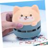 GRIRIW Cute Cartoon Mini Desktop Vacuum Cleaner Portable USB Rechargeable Handheld Dust Cleaner for Laptop Keyboard and Pet Hair Lightweight and Silent Design Dark Green view 4