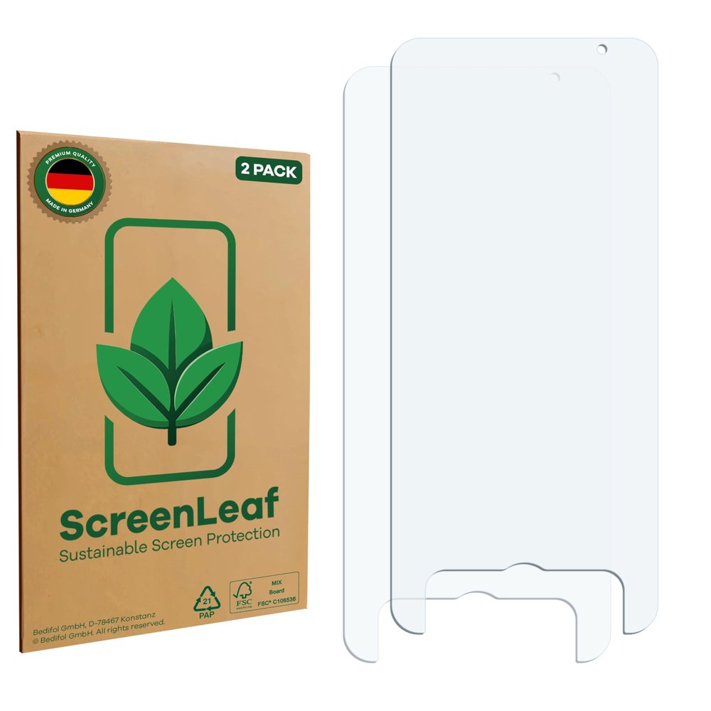 ScreenLeaf (2 Pack Screen Protector Compatible with Kentfaith GWS53.0103 Translator [Sustainable Screen Protection, Clear, Anti-Scratch]