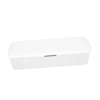 POPETPOP Sturdy Cable Storage Box Multi-Grid Cord Organizer Easy Cable Management Power Cord Holder
