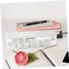 POPETPOP Sturdy Cable Storage Box Multi-Grid Cord Organizer Easy Cable Management Power Cord Holder view 3