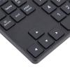 Wireless Number Pad, 35 Keys Bluetooth Numeric Keyboard with 2.4G Wireless Receiver for PC for OS X for Smartphone (Gray) (Black) view 3