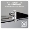 HyperShield MacBook Pro Cable Laptop Lock  Tool-Free MacBook Security Lock w/ 6.5 Ft. Steel Cable, Full Port Access  for 14 & 16 Apple Silicon Devices  Ideal for Public Spaces view 3