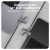 HyperShield MacBook Pro Cable Laptop Lock  Tool-Free MacBook Security Lock w/ 6.5 Ft. Steel Cable, Full Port Access  for 14 & 16 Apple Silicon Devices  Ideal for Public Spaces view 4