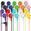 10 Pack Bulk Wired Earphones, In Ear Earbud Headphones with 3.5mm Jack, 4ft Tangle Free Cable, Comfortable Fit, Affordable and Cost Effective, Ideal for School Classroom Testing Students, Mix view 1