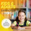 10 Pack Bulk Wired Earphones, In Ear Earbud Headphones with 3.5mm Jack, 4ft Tangle Free Cable, Comfortable Fit, Affordable and Cost Effective, Ideal for School Classroom Testing Students, Mix view 2