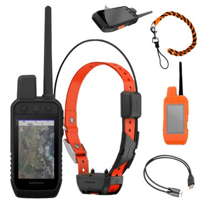 Garmin Alpha 200 with TT25 Collar Conkey's Bundle: Touchscreen GPS Handheld & Tracking Collar for Hunting. Includes Screen Saver, Orange Rubber Case, Orange Lanyard and USB-C Splitter