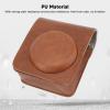 Akozon Protective Camera Case for Mini 40 PU Leather Bag Adjustable Shoulder Strap Photography (Brown) view 3