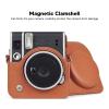 Akozon Protective Camera Case for Mini 40 PU Leather Bag Adjustable Shoulder Strap Photography (Brown) view 4