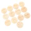 DECHOUS Safe Wooden Newborn Milestone Discs 13pcs Set Monthly Milestone Cards Photo Prop for Baby Growth view 1