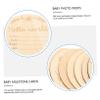 DECHOUS Safe Wooden Newborn Milestone Discs 13pcs Set Monthly Milestone Cards Photo Prop for Baby Growth view 4
