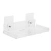 LALAFINA Transparent Acrylic Wall Mount Floating Shelf for Security Camera Camera Holder for Living Room Bedroom No Drilling Installation Stable Support for Indoor Monitoring view 1