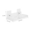 LALAFINA Transparent Acrylic Wall Mount Floating Shelf for Security Camera Camera Holder for Living Room Bedroom No Drilling Installation Stable Support for Indoor Monitoring view 2