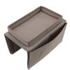 Aramox Arm Teaching Holder Large Sofa Tablet with Good Material, Armrest Shell for Remote Control and Snacks, Living Room Couch (Brown) view 3