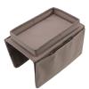 Aramox Arm Teaching Holder Large Sofa Tablet with Good Material, Armrest Shell for Remote Control and Snacks, Living Room Couch (Brown) view 4