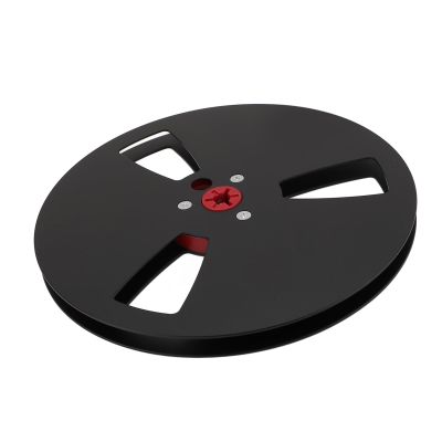 Qiilu Aluminum Alloy Empty Tape Reel for Reel to - Open Sound Tape Empty with Handling (Black)