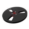 Qiilu Aluminum Alloy Empty Tape Reel for Reel to - Open Sound Tape Empty with Handling (Black) view 1
