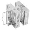 Alipis Stainless Steel Staining Rack for Microscope Slides Lab Jar Rack Drying Storage Box view 1