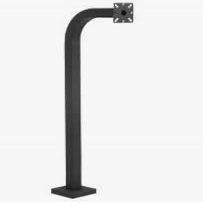 50-PED42 42" Black Pad Mount Gooseneck Pedestal