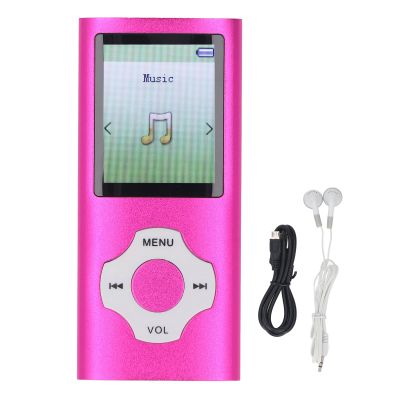 LICAEVEY HiFi MP3 MP4 Player with 1.8" Color Screen, Support 128GB Expandable Memory, Aluminum Alloy Body, 10 Hour Playback, Supports MP3 | WMA | FLAC | APE (Pink Purple)
